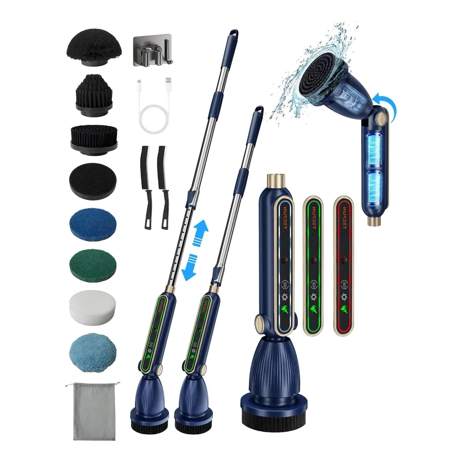 Escova elétrica Tecfun azul com LED