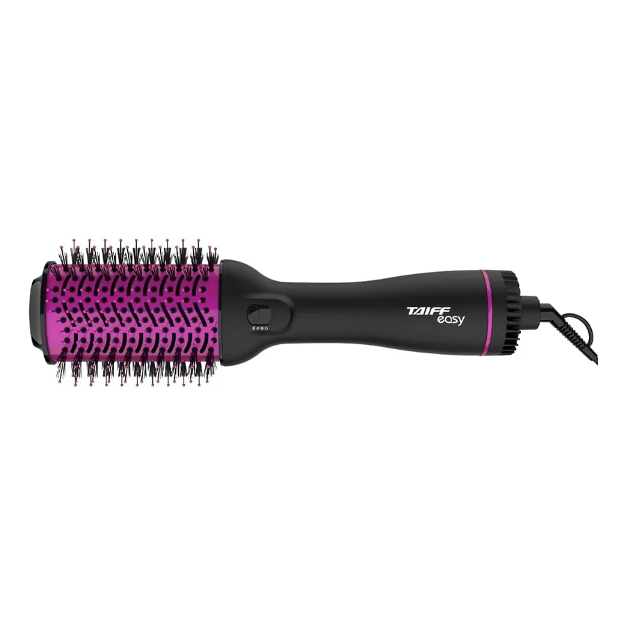 Escova Secadora Easy Pink Taiff preta e rosa