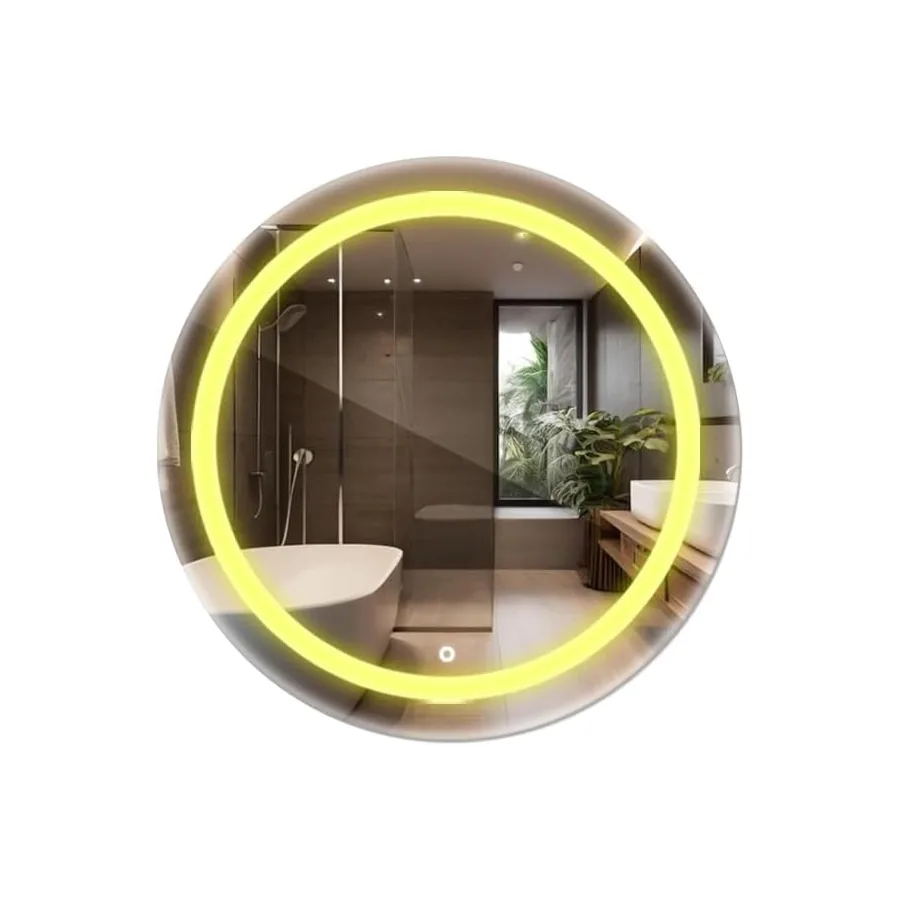 Espelho Group Royalle 50x50 jateado com LED e touch