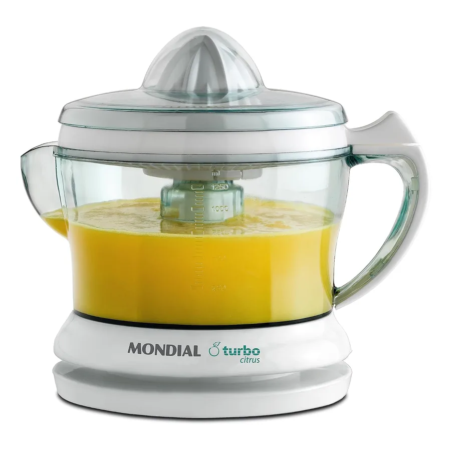 Espremedor Mondial Turbo Citrus branco