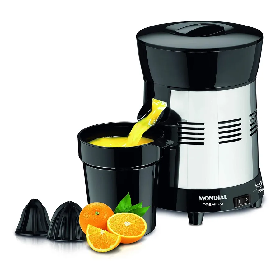 Espremedor de Laranja Mondial preto