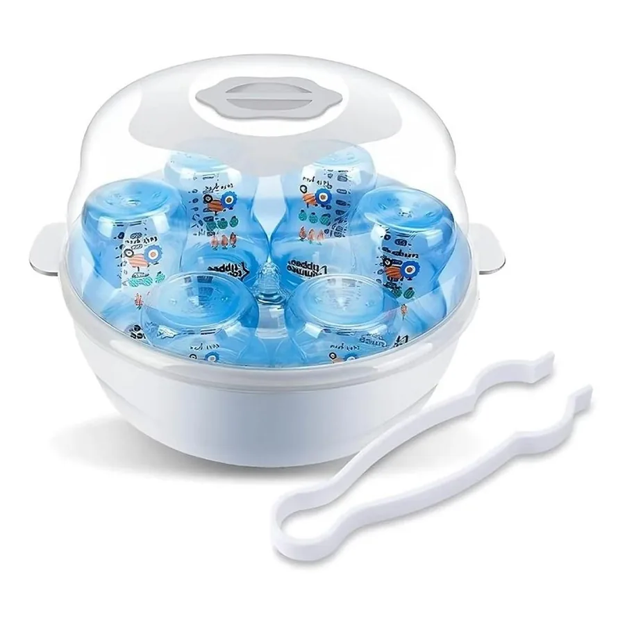 Esterilizador de Mamadeira Hello Chic branco micro-ondas
