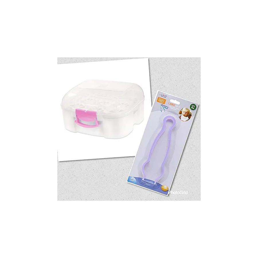 Soprano esterilizador rosa com pinça