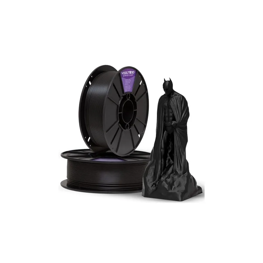 Filamento Velvet preto Voolt3D close