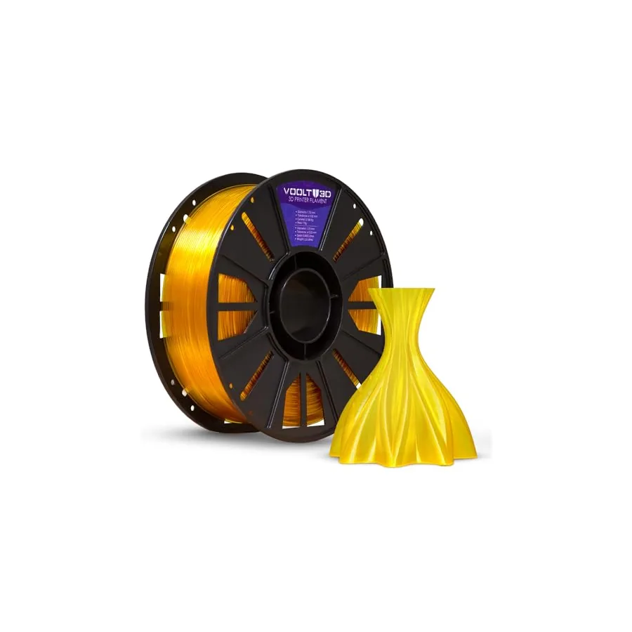 Filamento PETG amarelo carretel Voolt3D