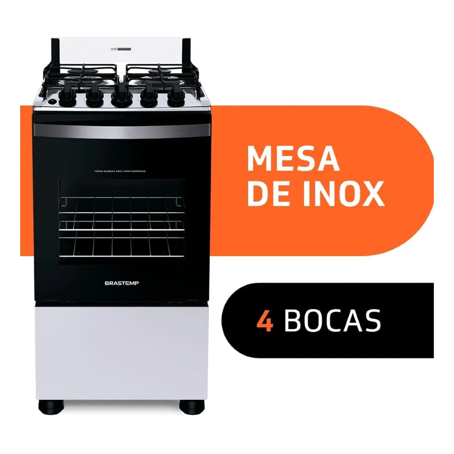 Fogão 4 Bocas Brastemp BFO4NBB, imagem 4