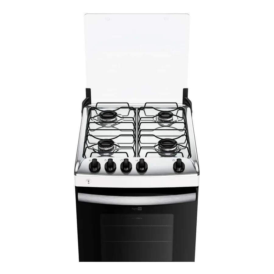 Forno Agile Up branco com revestimento Limpa Fácil