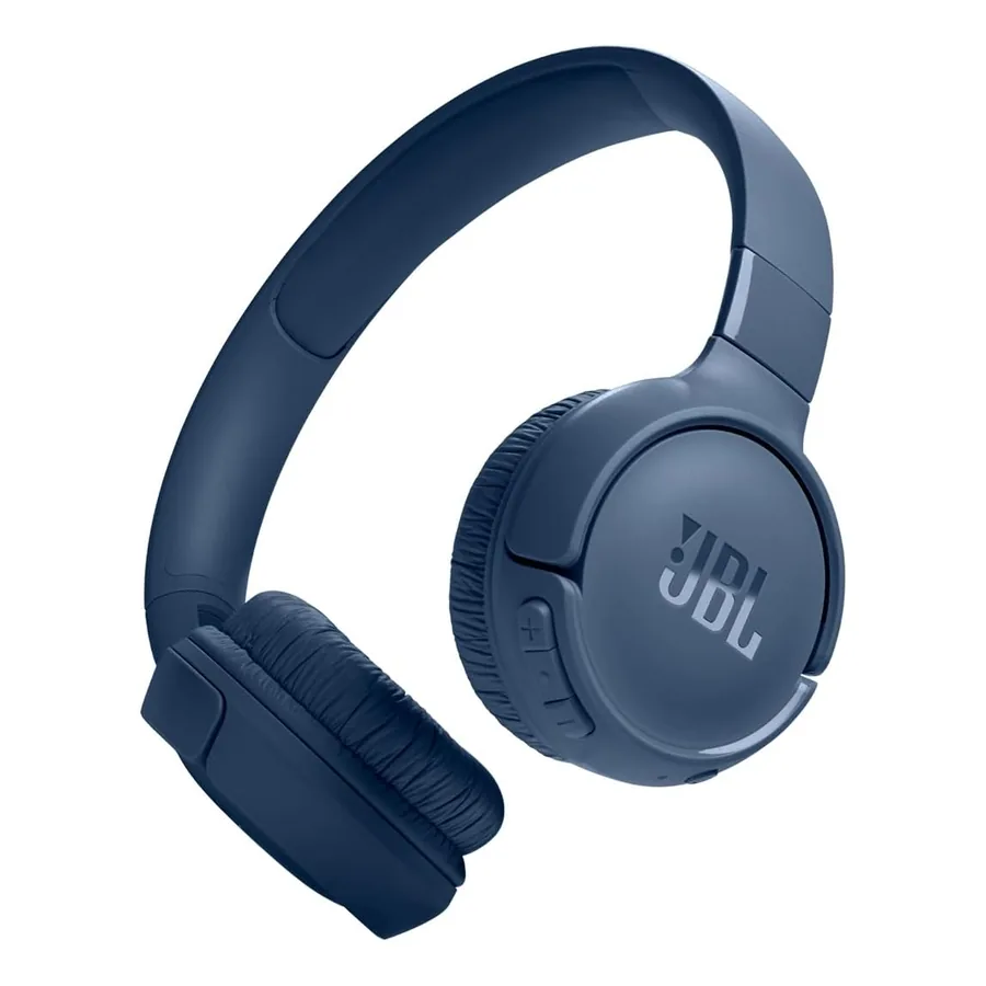 Fone JBL Tune 520BT azul dobrável