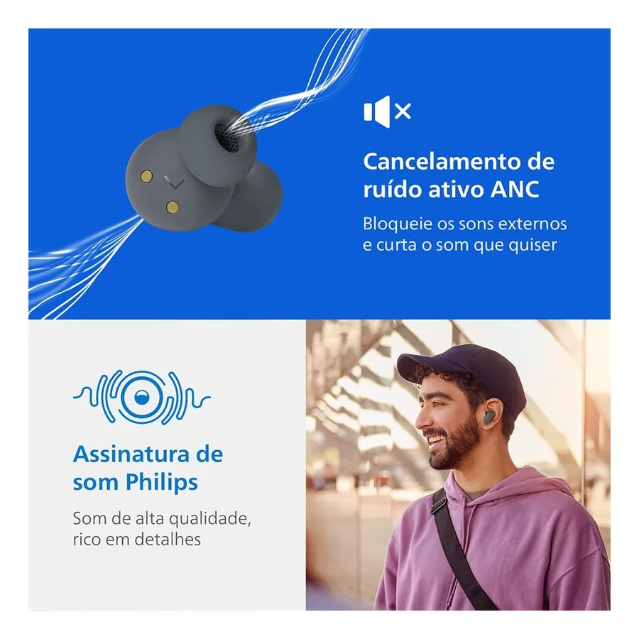 Fone Philips TAT3509GY, imagem 3