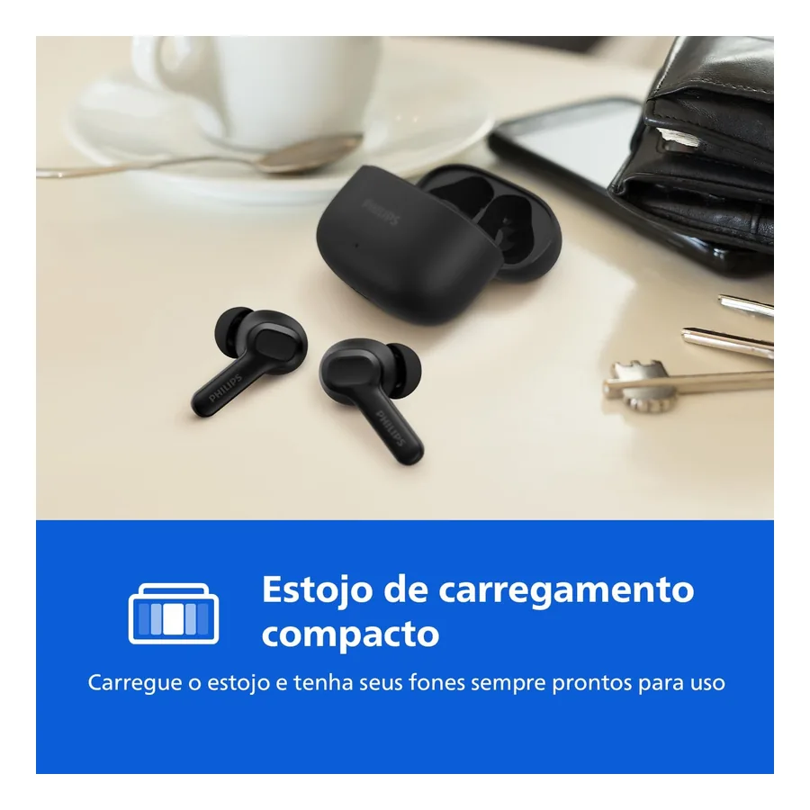 Fone de ouvido Philips TWS TAT1109BK/00, imagem 4