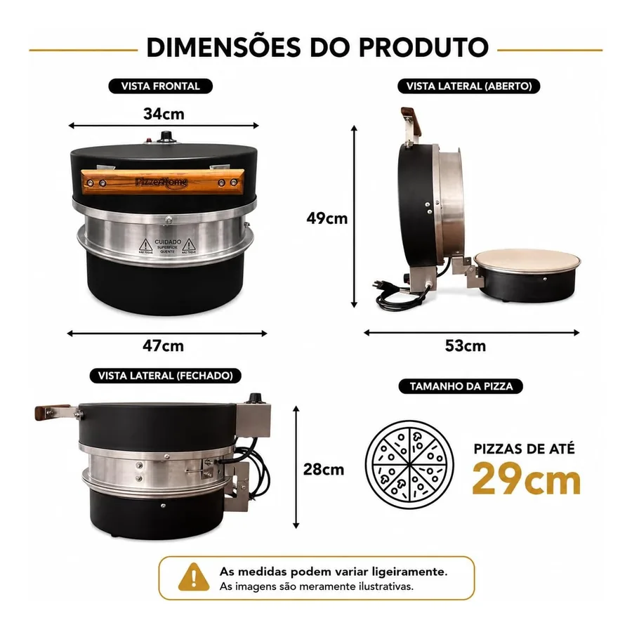 Forno de Pizza PizzeHome P300, imagem 4
