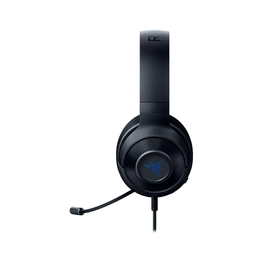 Razer Kraken X Lite controles na concha