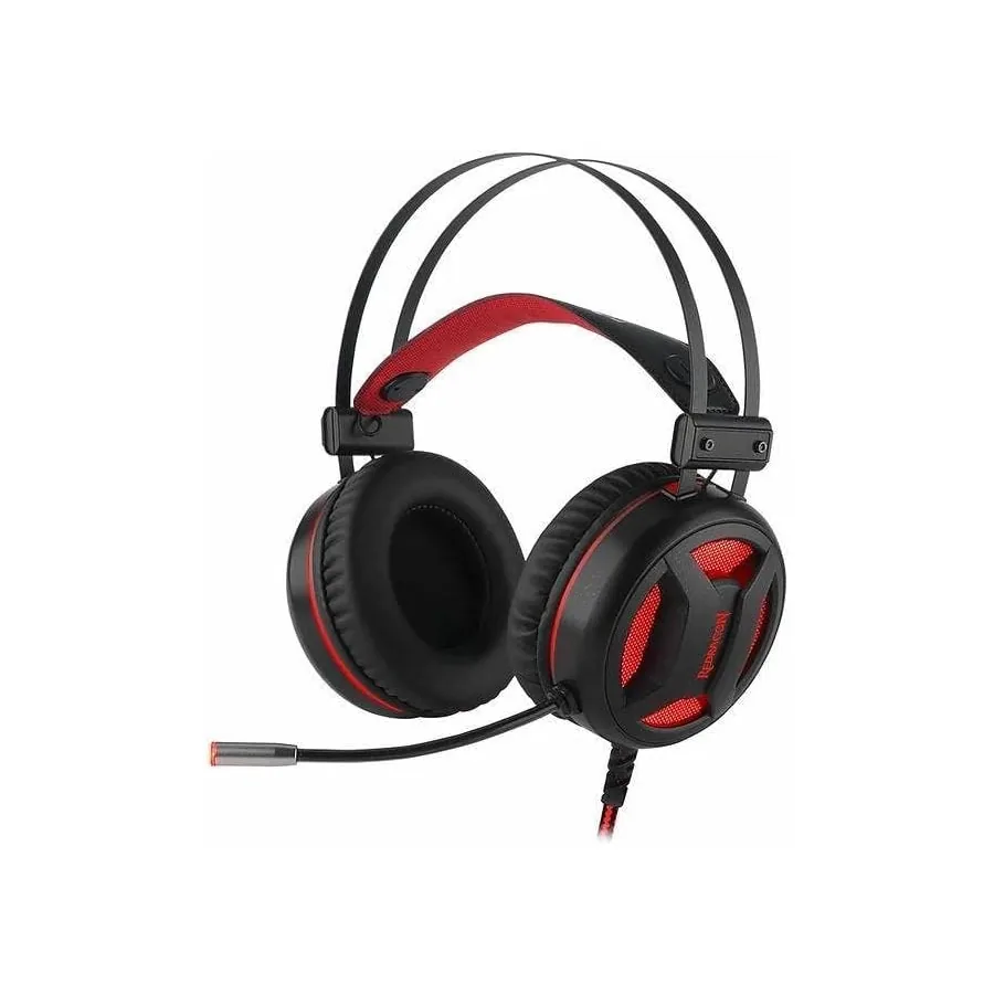 Redragon H210 iluminação no microfone