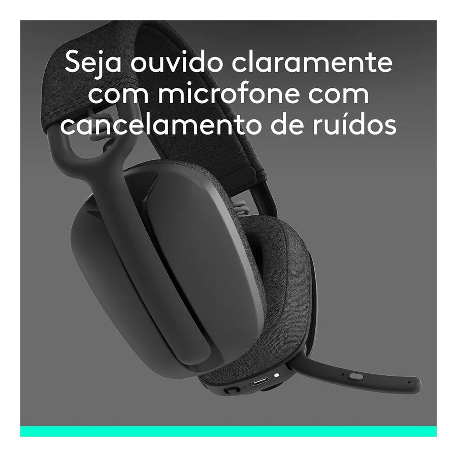 Headset Logitech Zone Vibe 100 Logi Tune