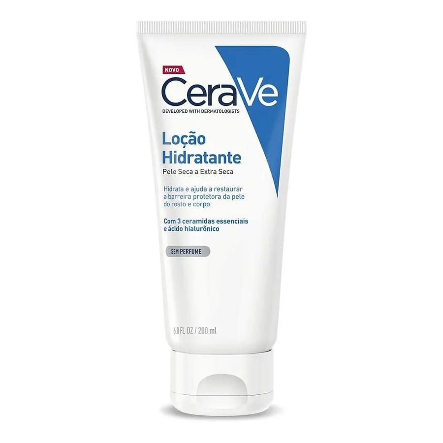 Loção Hidratante Corporal CeraVe textura fluida