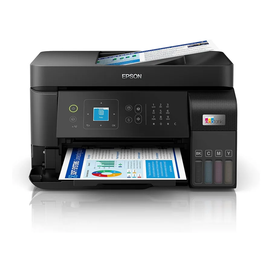 Epson Premium L5590 em mesa de escritório