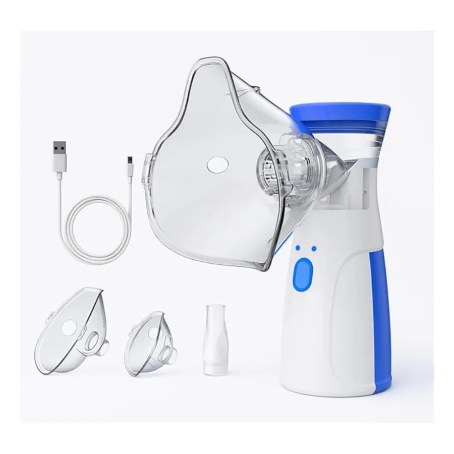 Inalador Mesh Ultrassônico portátil branco