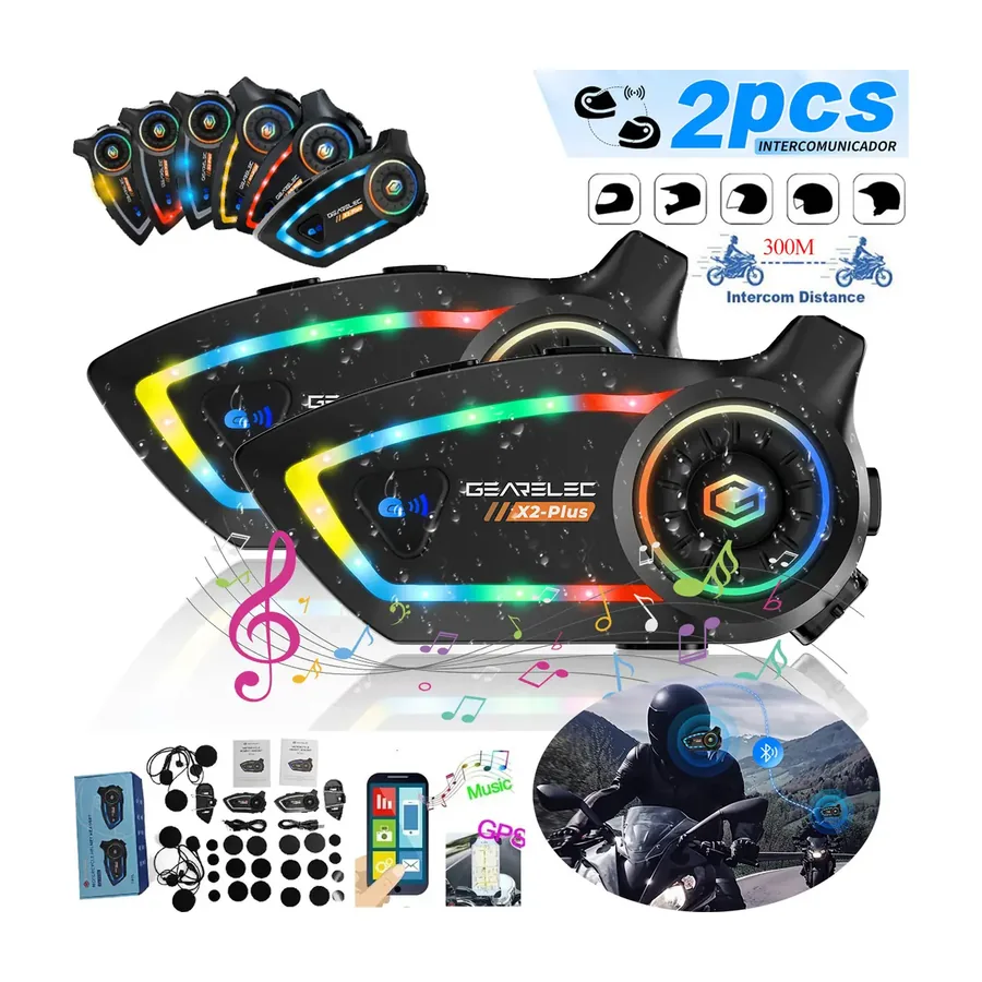 Intercomunicador para Moto Gearelec X2Plus