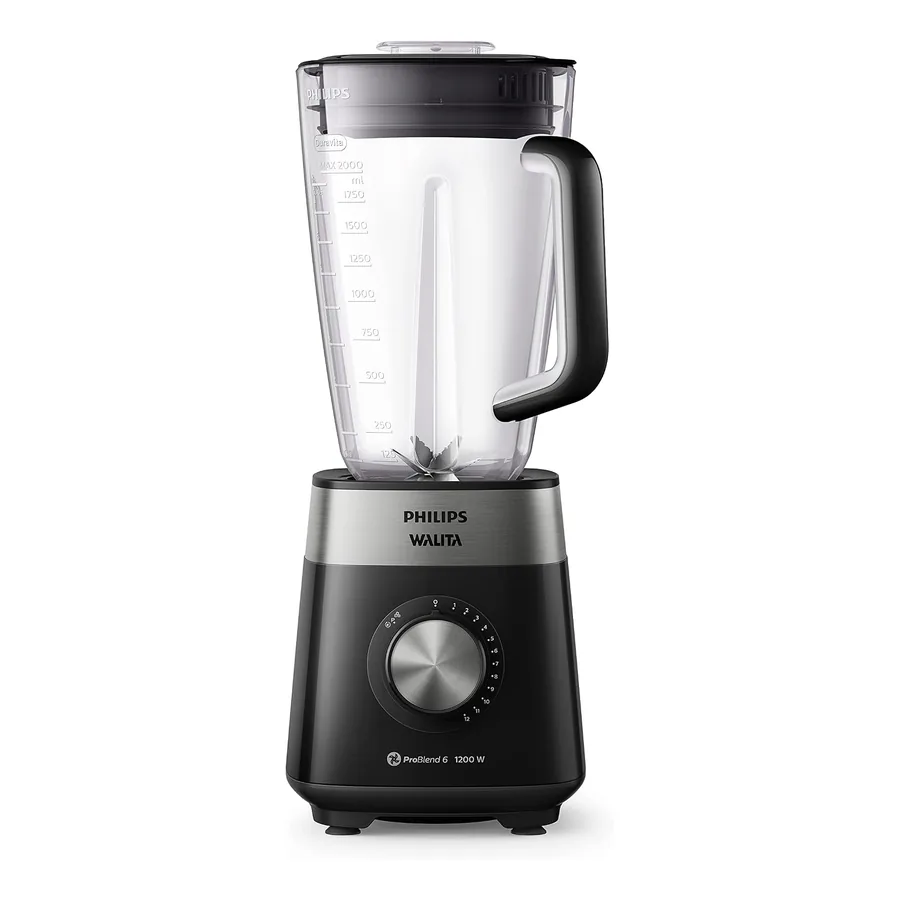 Liquidificador Walita RI2242 frontal com jarra TRITAN preta