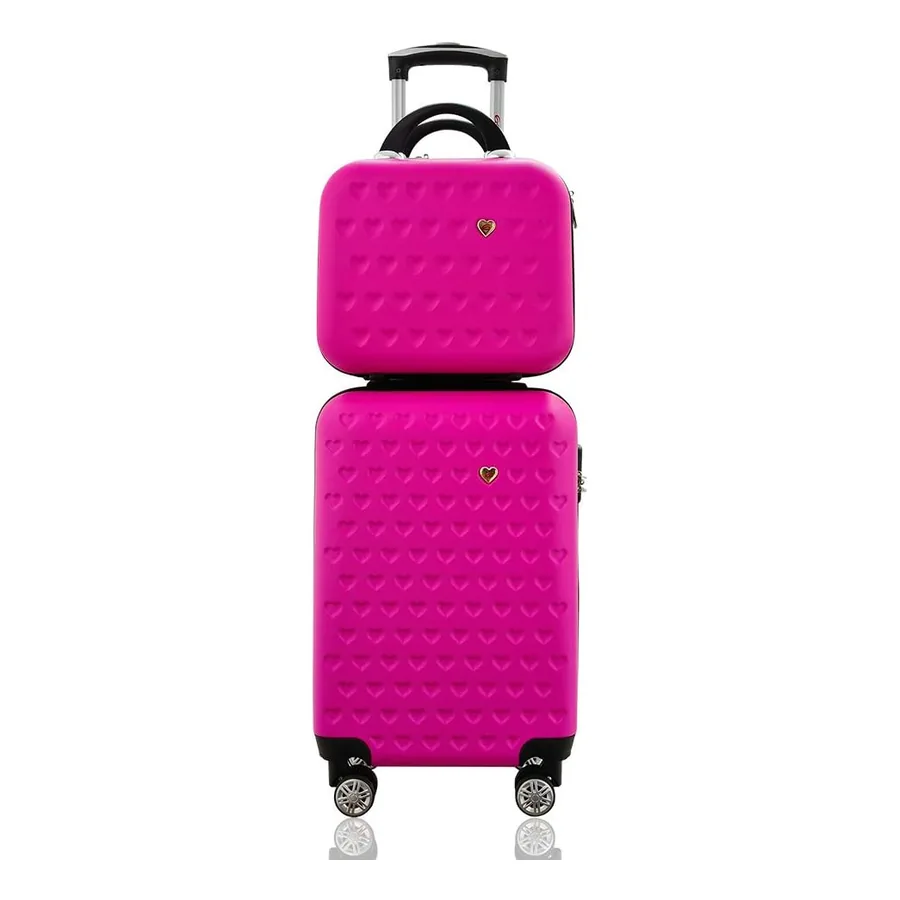 Kit Mala de Bordo Gladiador C1MB Pink com frasqueira