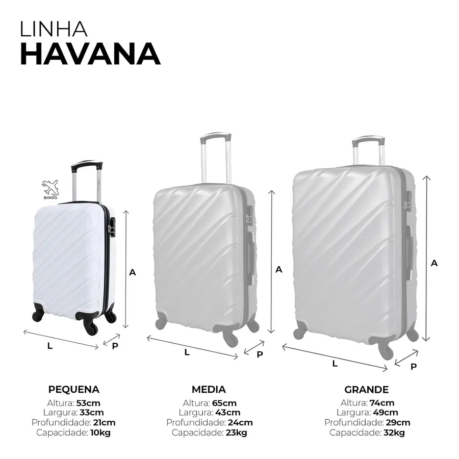 Swiss Move Havana lateral com rodas