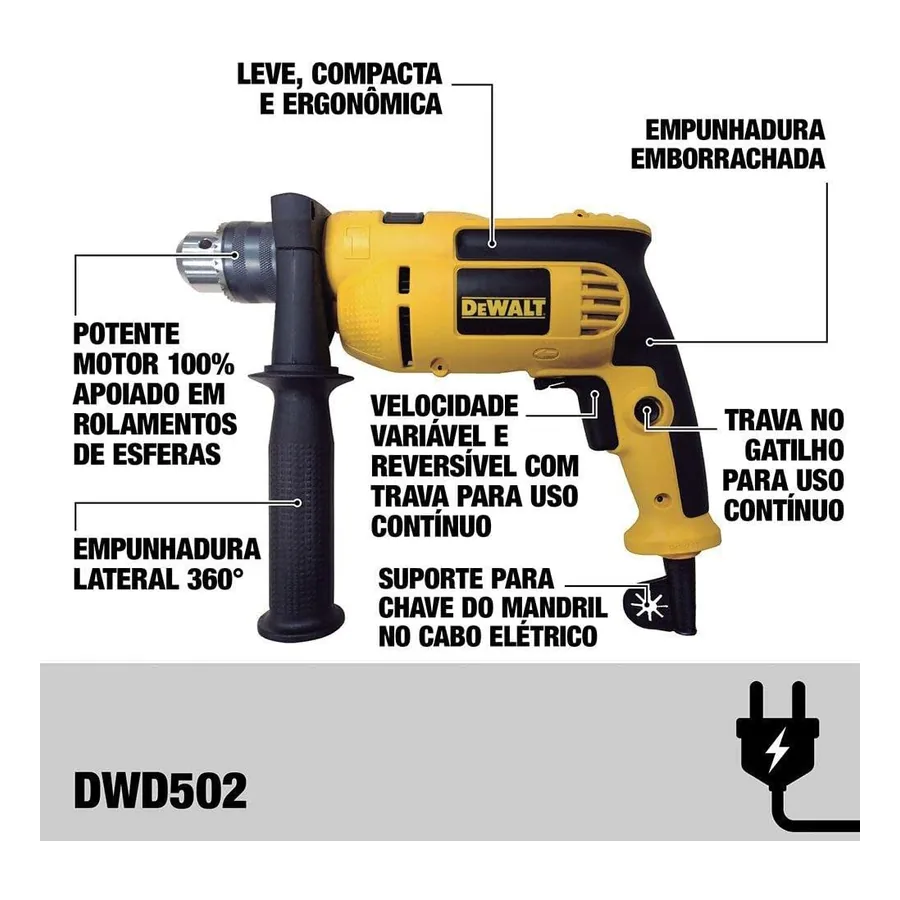 Martelete Dewalt DWD502, imagem 4