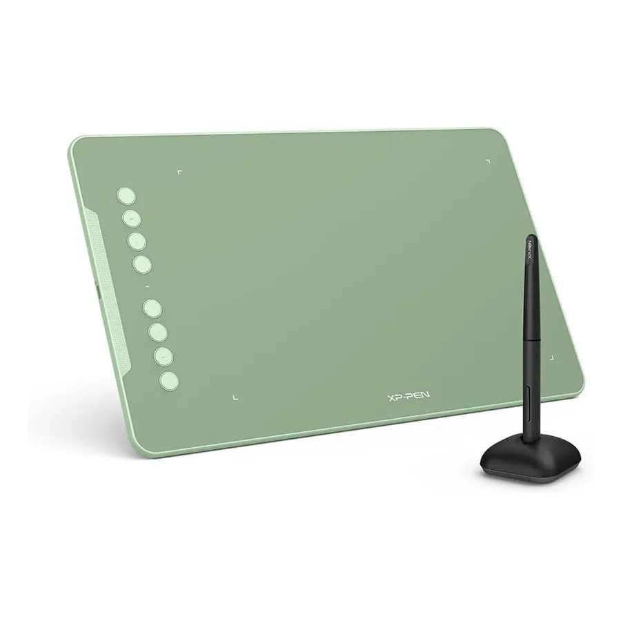 XP-PEN Deco 01 V3 verde com caneta