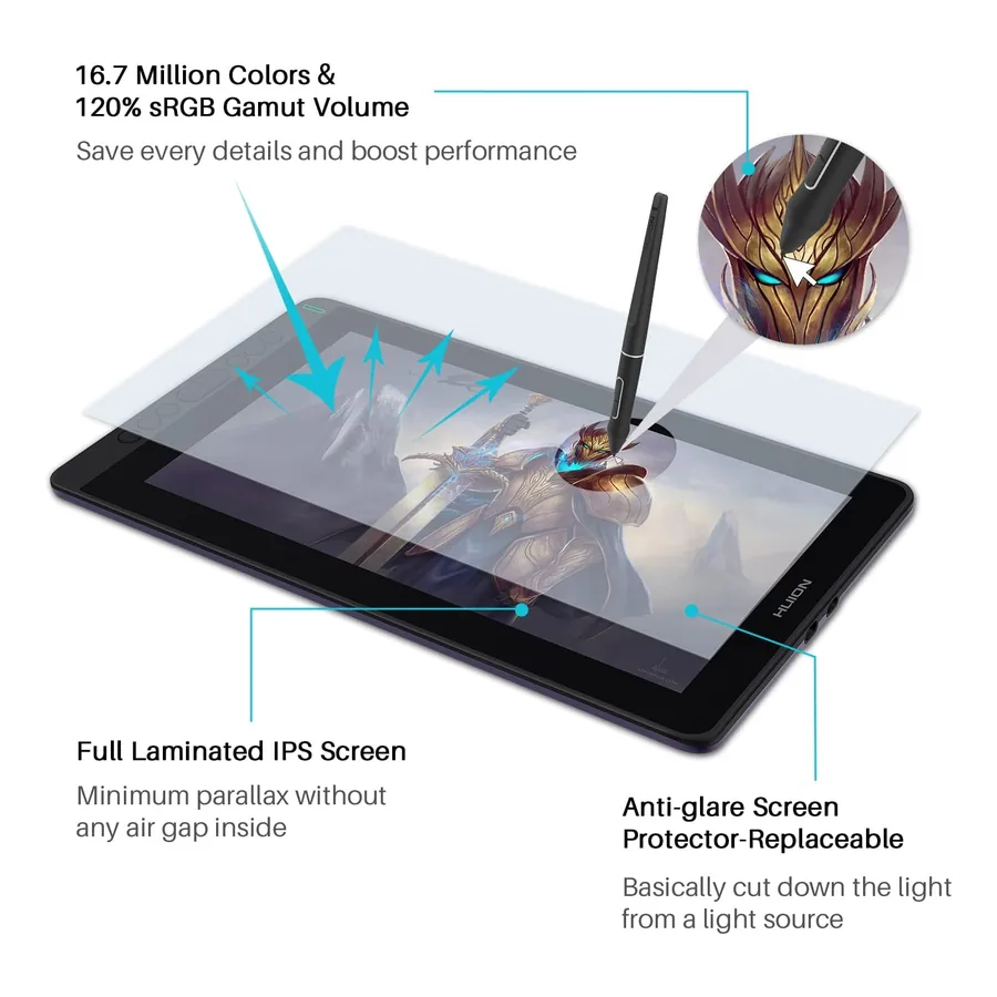Mesa Digitalizadora Huion Kamvas GS1331, imagem 4