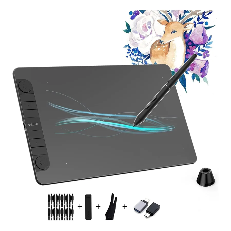 VEIKK VK1060 Pro com roda de rolagem e teclas