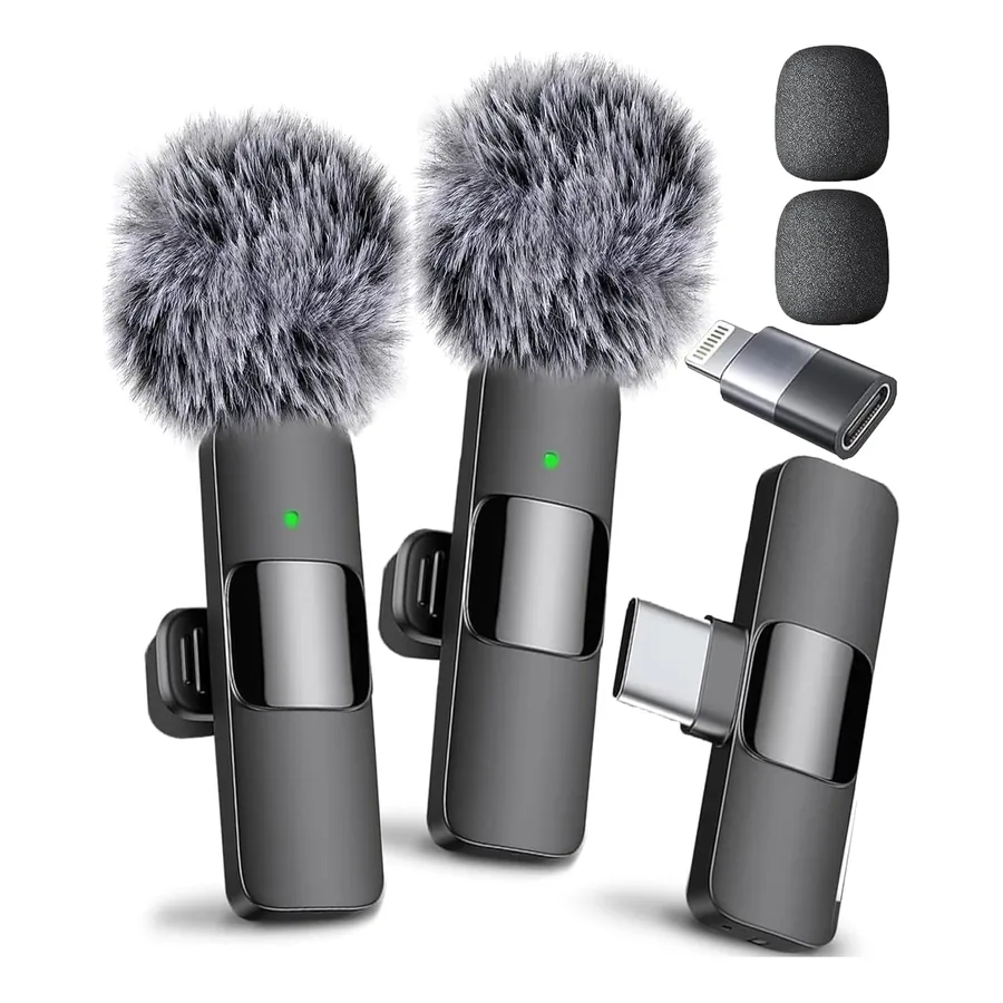Microfone de Lapela Mini Mic Pro em conjunto de 2 unidades
