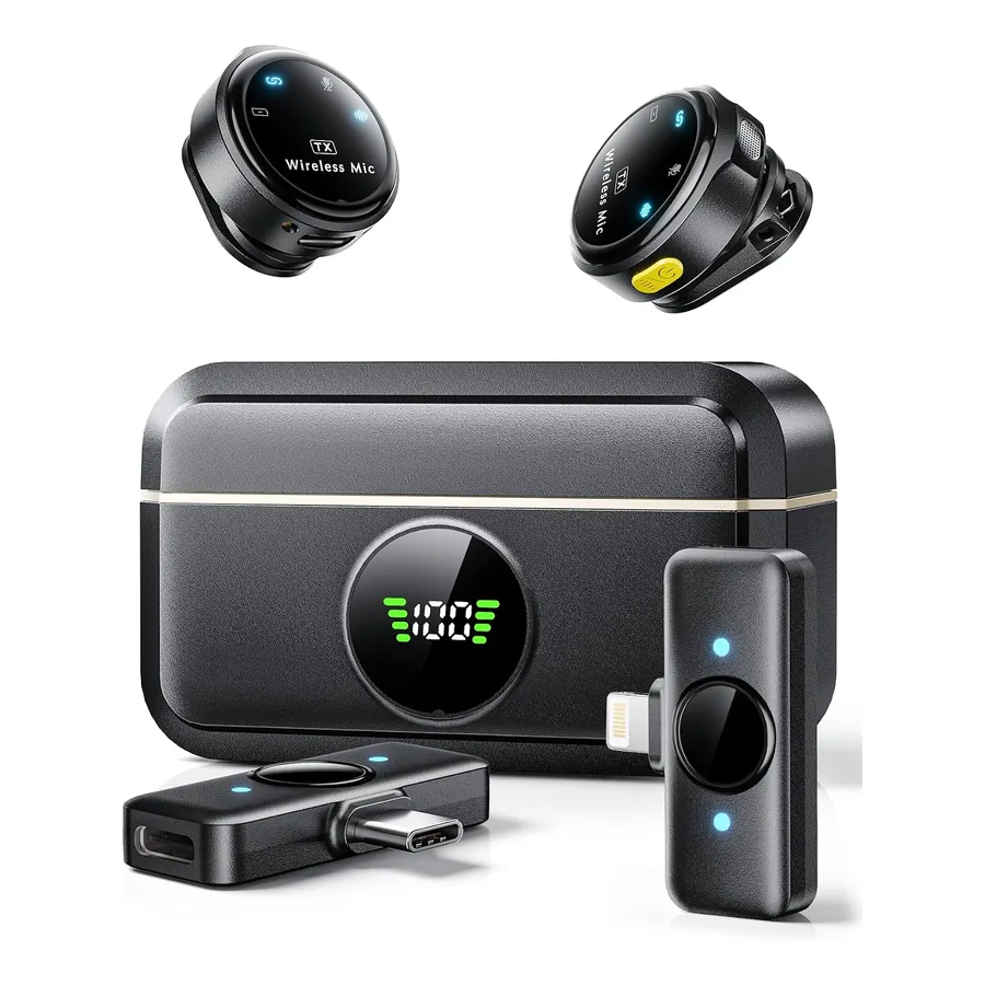Microfone de Lapela Suphyee K13 com estojo