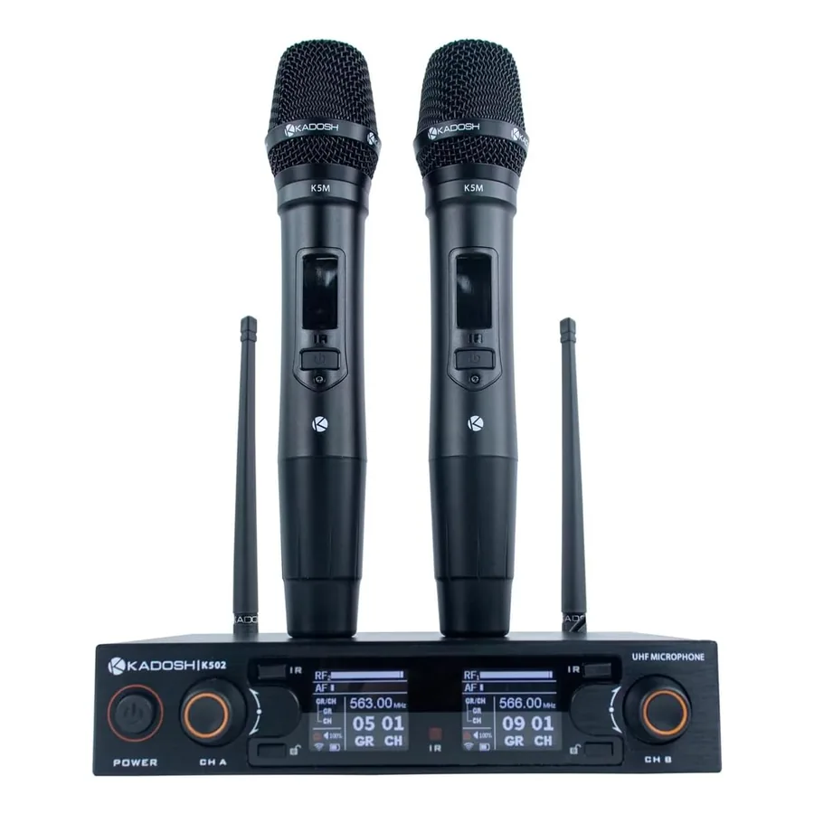 Sistema duplo Kadosh K 502 M com receptor e display colorido