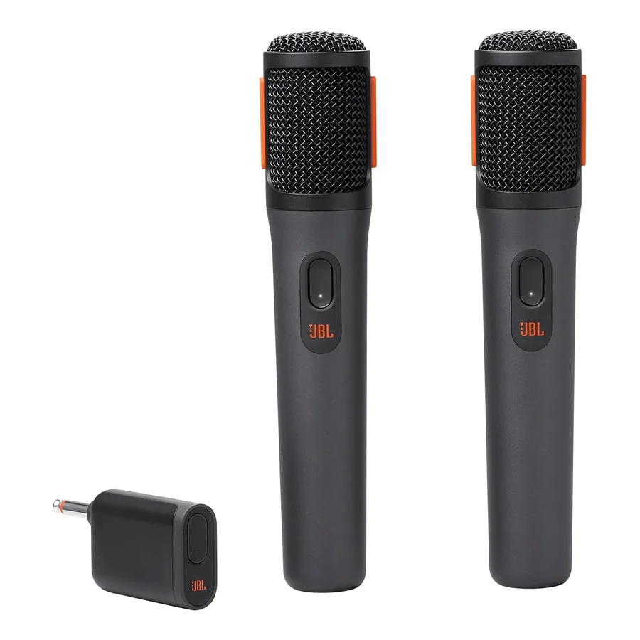 Par de microfones sem fio JBL PartyBox com receptor