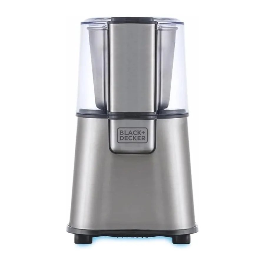 Moedor Black+Decker MG200 em inox com tampa transparente