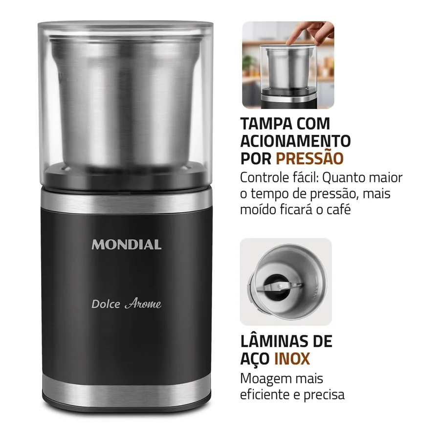 Moedor de Café Mondial Dolce Arome, imagem 4