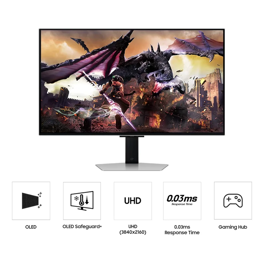 Conectores HDMI 2.1 e DisplayPort do Odyssey G8