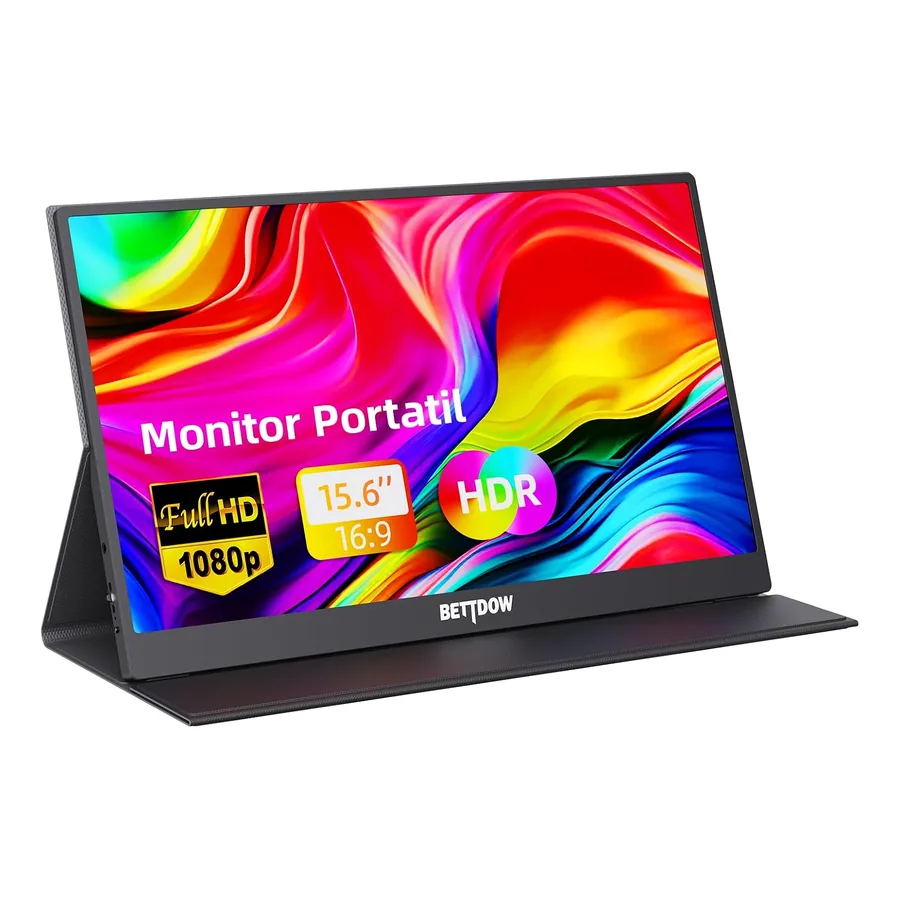 Monitor portátil Bettdow 15,6 polegadas IPS Full HD