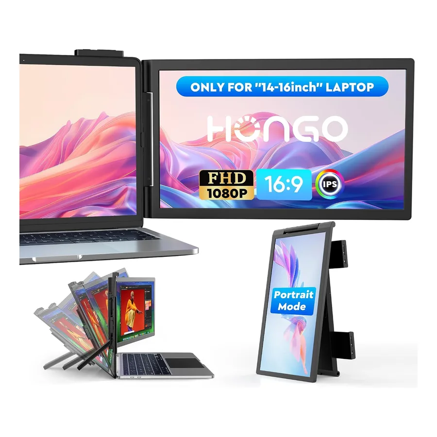 Monitor portátil HONGO 14 polegadas FHD