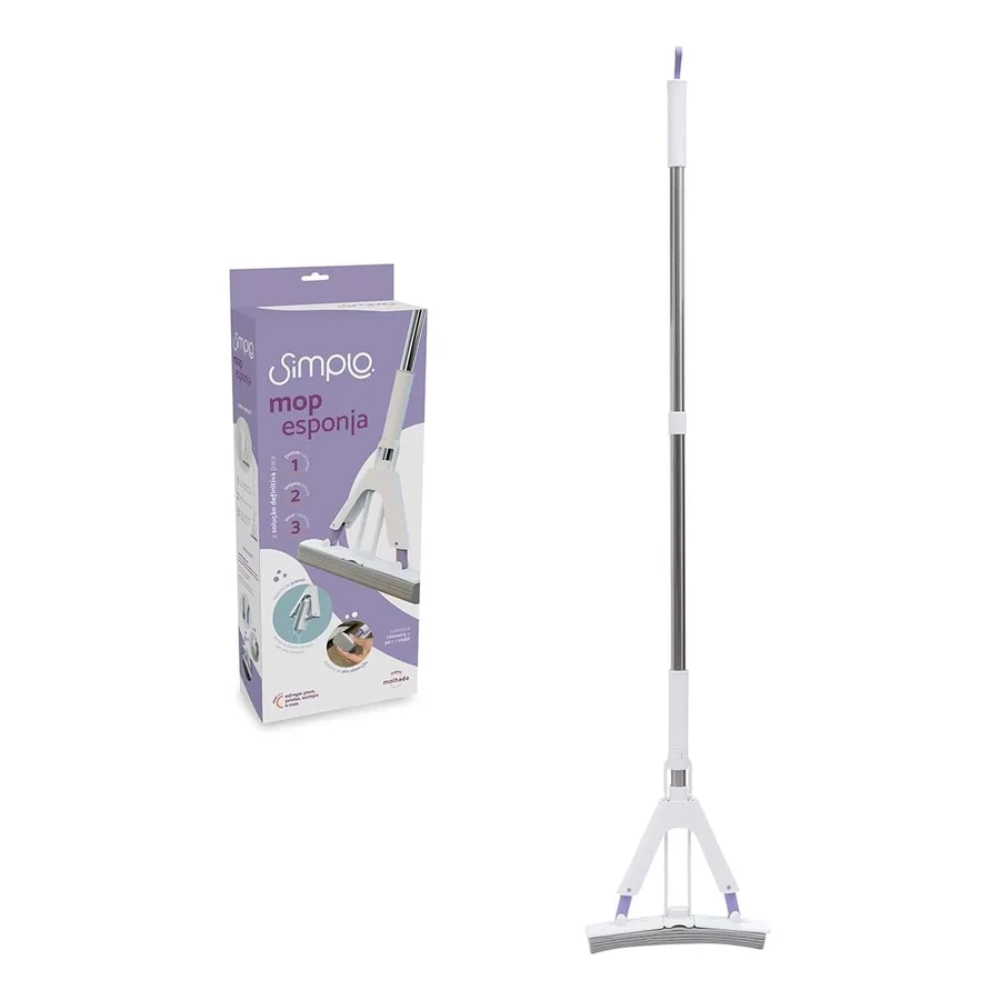 Mop Simplo Esponja de PVA com espuma branca