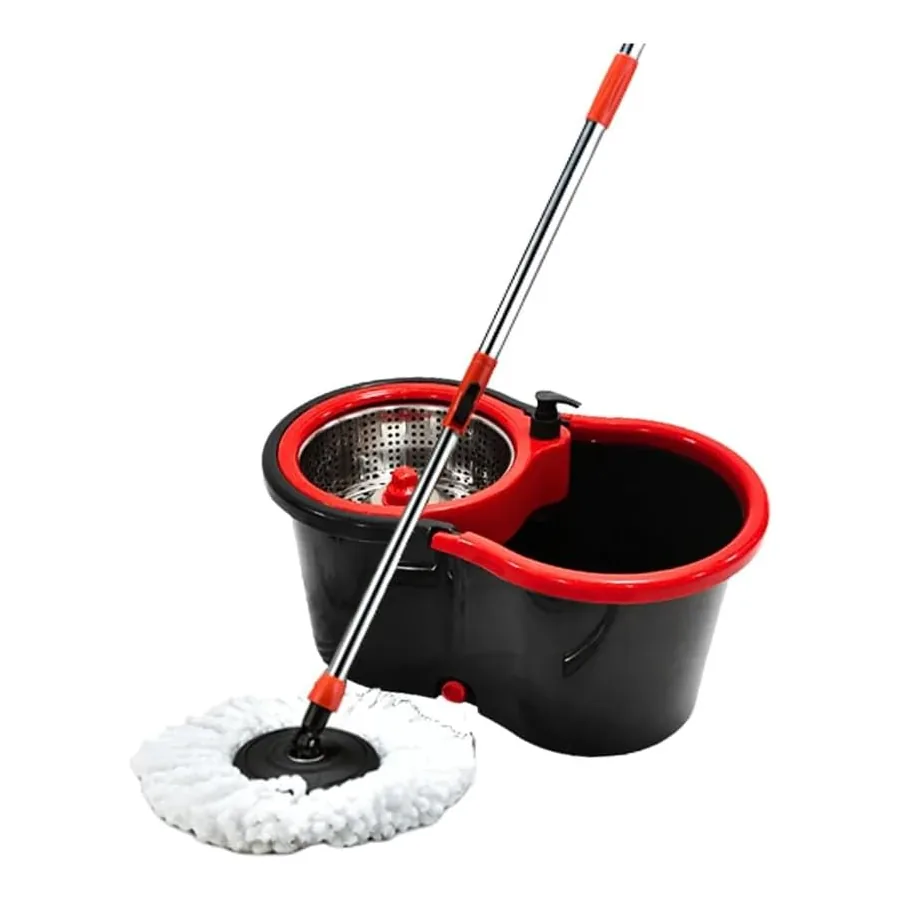 Mop NYBC M01 com balde vermelho e cinza