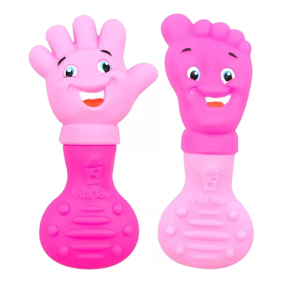 Mordedor Vila Toy Pezinho e Mãozinha rosa