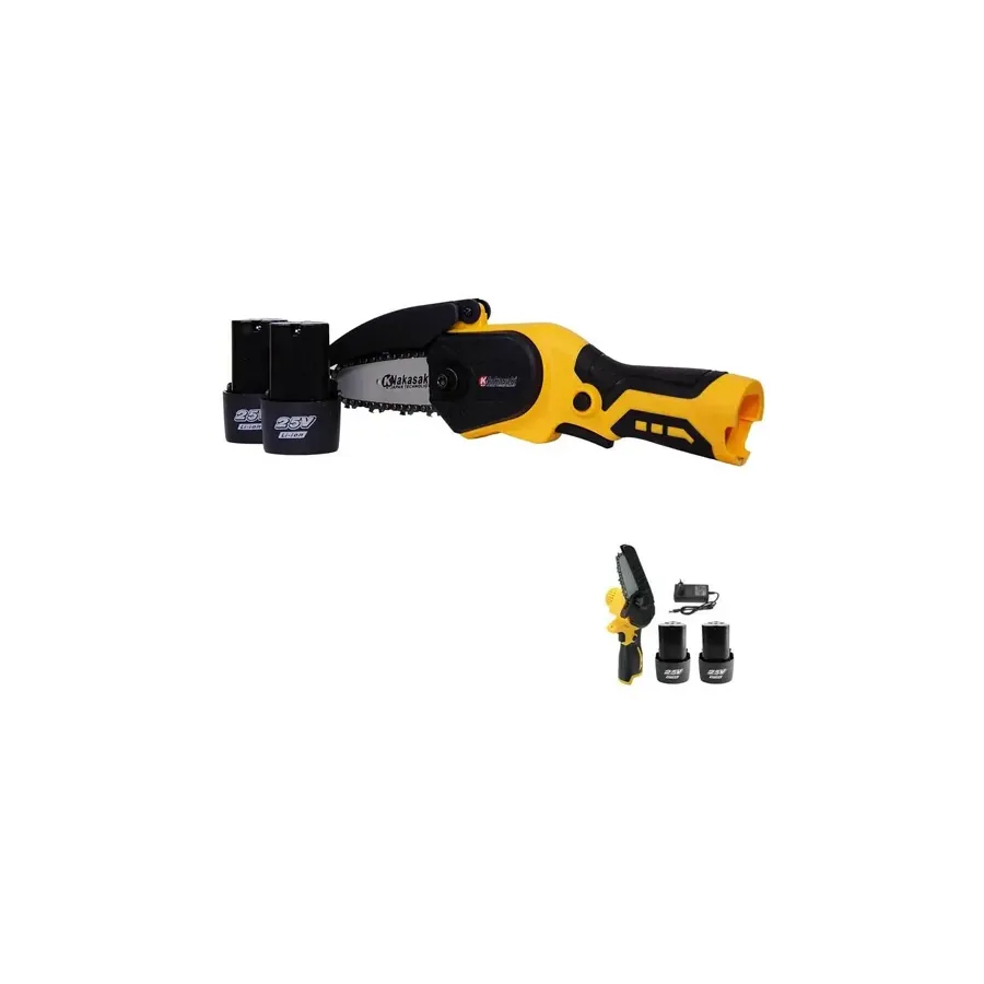 Motosserra Mini Nakasaki NK8020 em uso