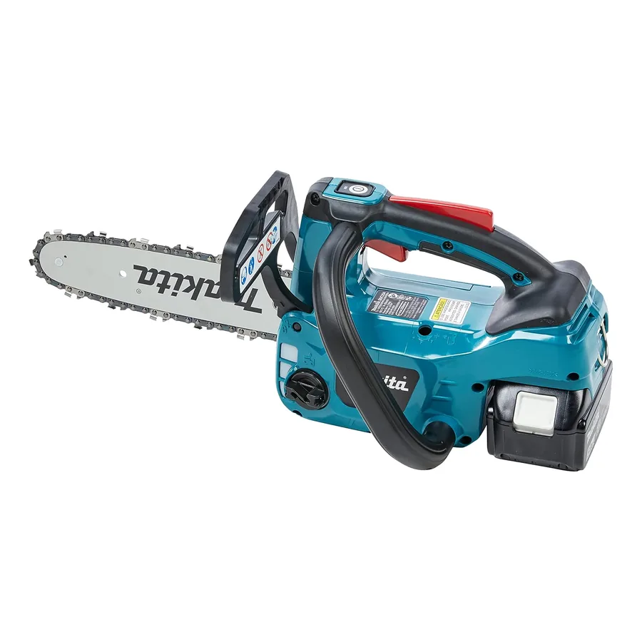 Detalhe da motoserra Makita DUC254ZC