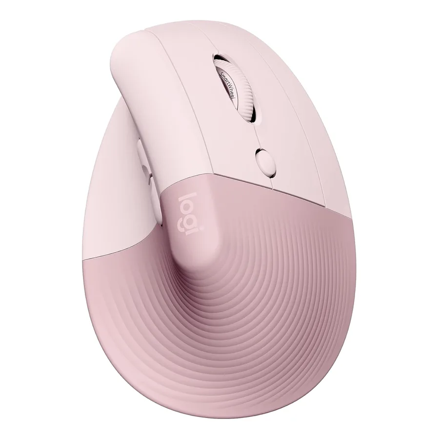 Logitech Lift rosa vista lateral