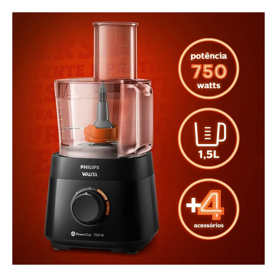 Multiprocessador Philips Walita PowerChop, imagem 4