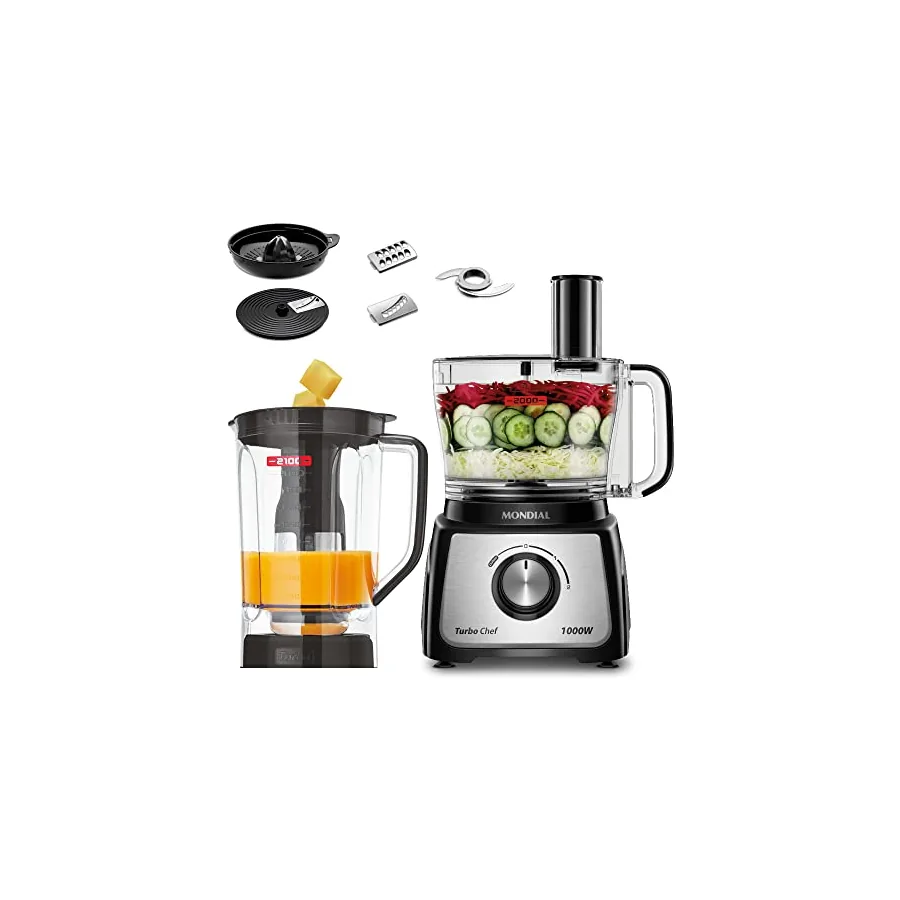 Mondial Turbo Chef com discos e espremedor