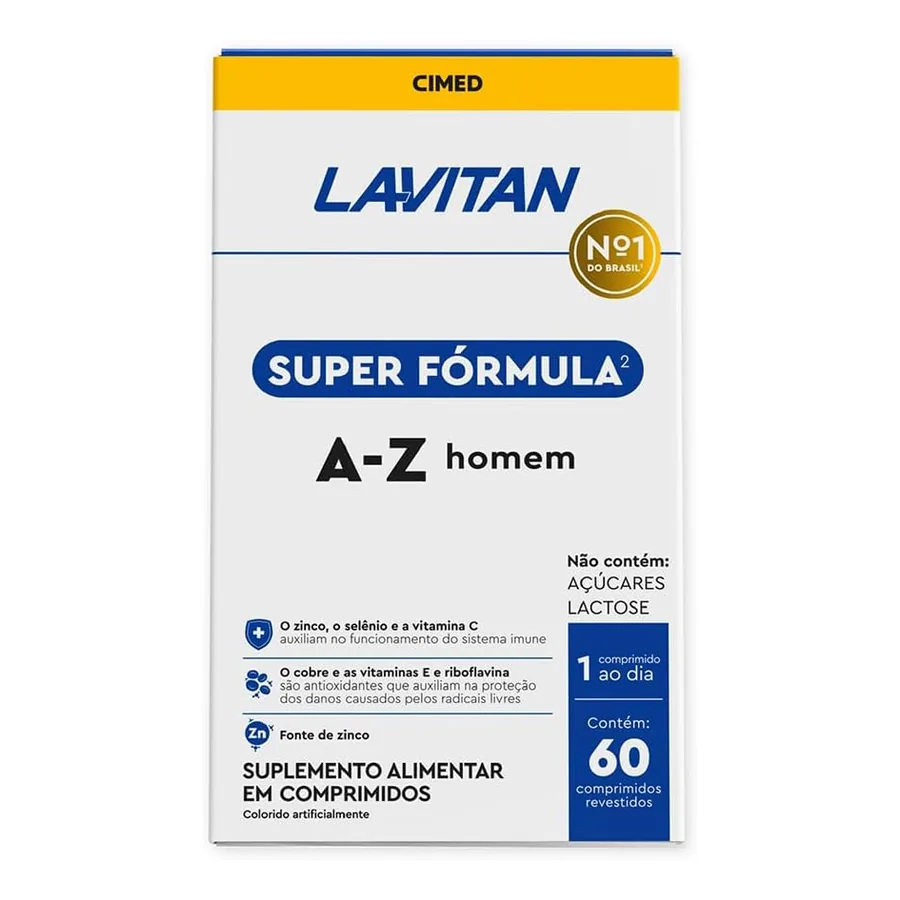 Lavitan Super Fórmula A-Z Homem 60 comprimidos