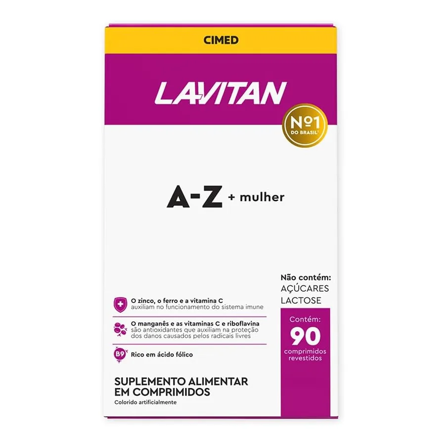 Multivitamínico Lavitan AZ Para Mulher 90 comprimidos