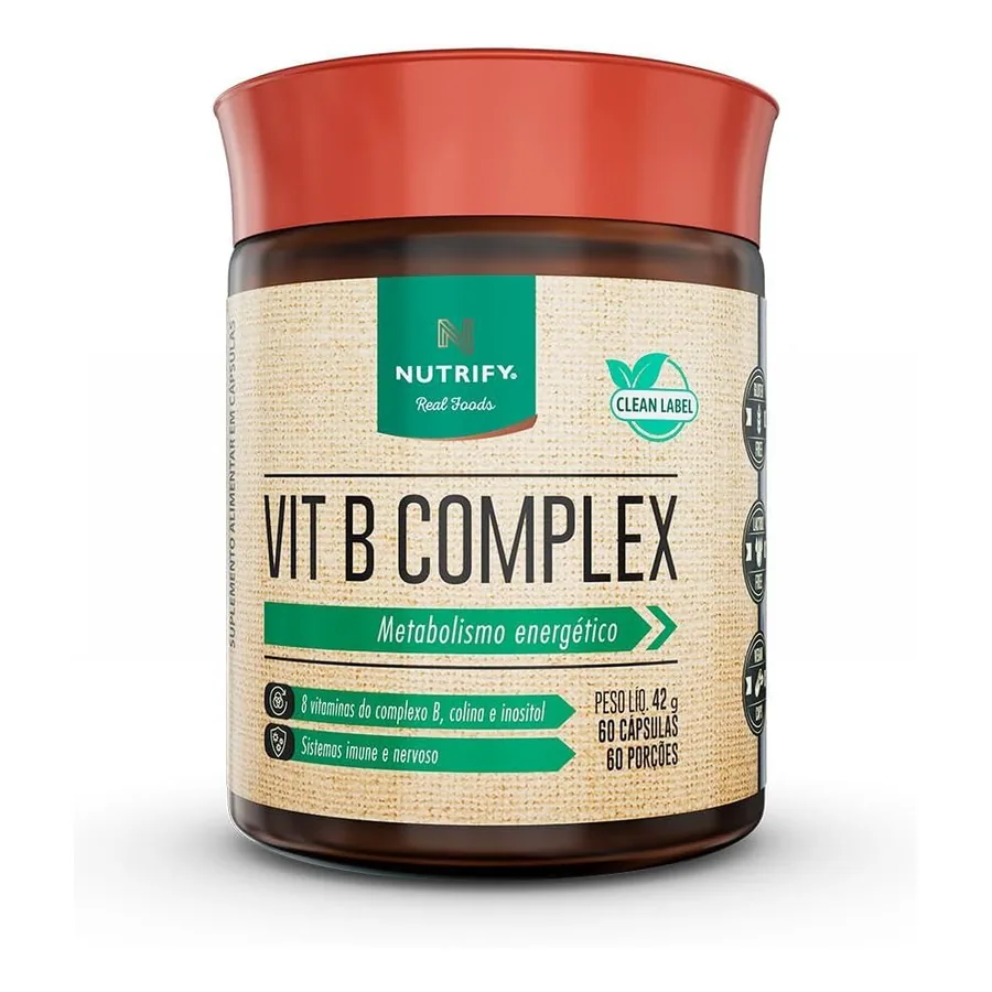 Vitamina Vit B Complex Nutrify 60 cápsulas