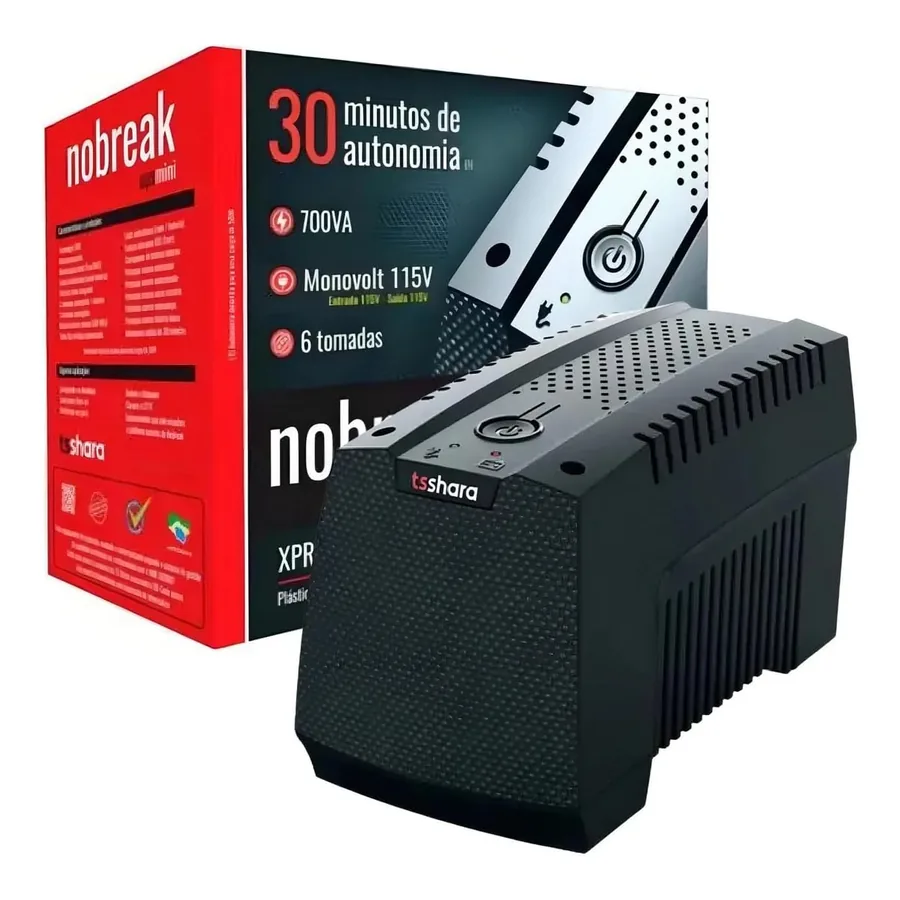 Nobreak TS Shara Ups Mini 4541 em bancada